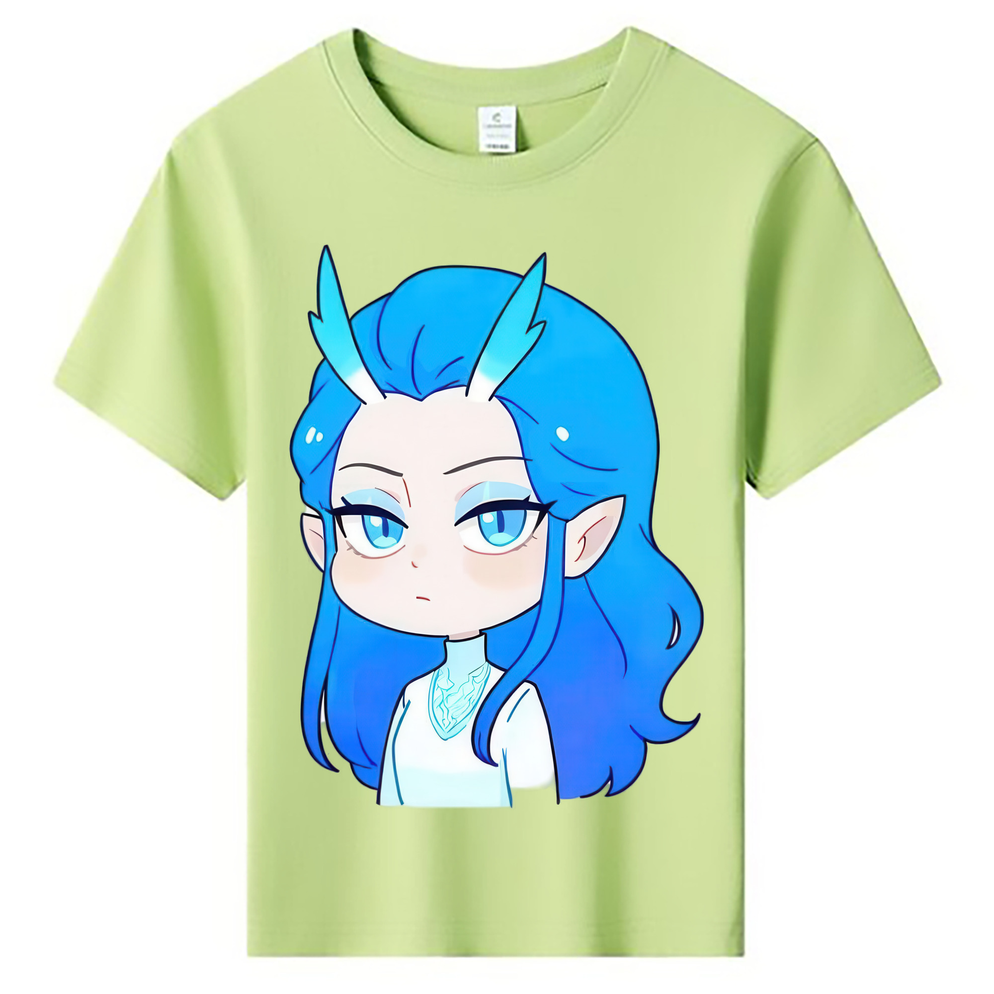 （画像用） Ne Zha 2 ナタ 魔童の大暴れ 綿100％キッズTシャツ（フロントプリント）